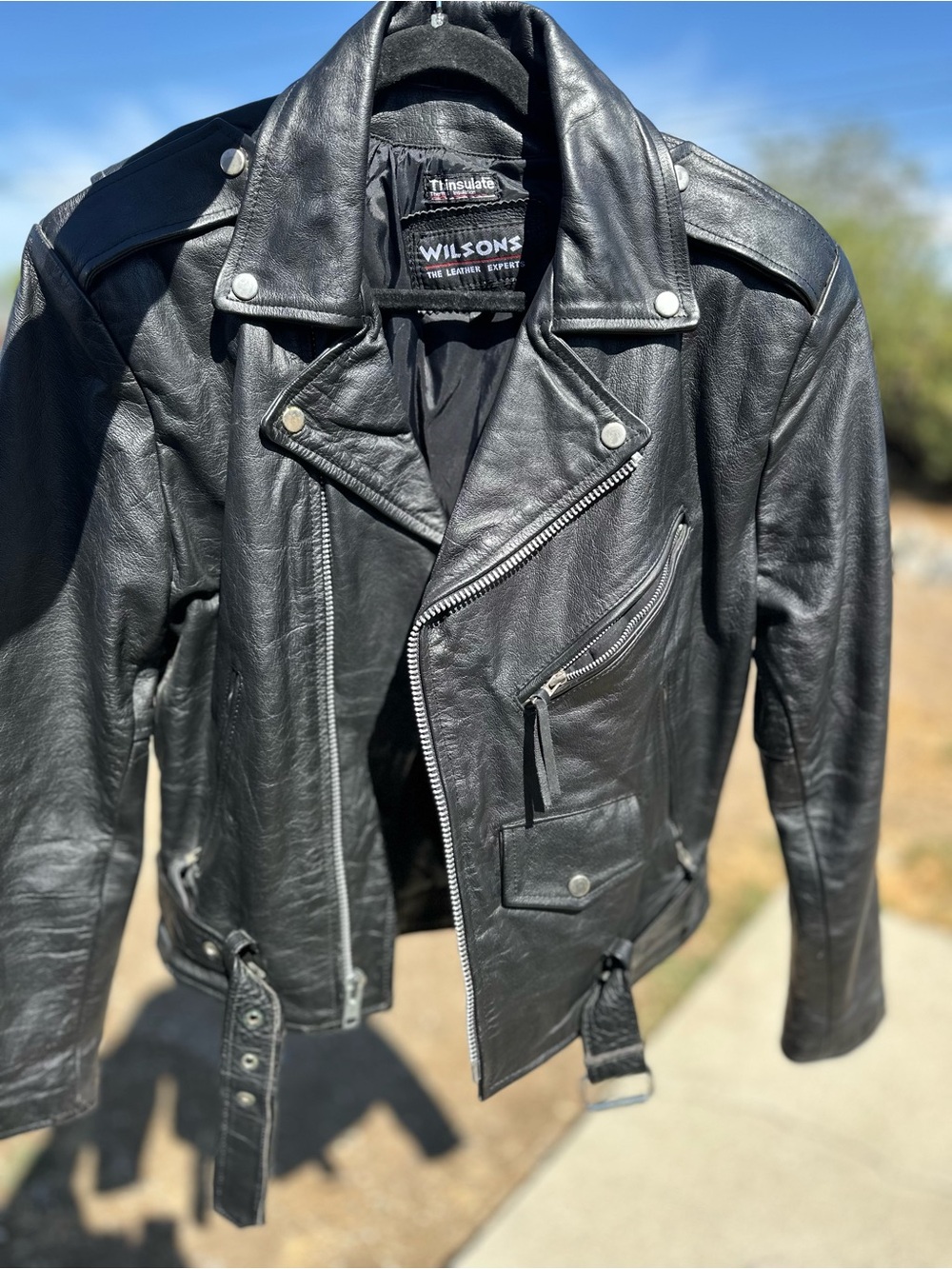 Wilson's Leather Thinsulate Motorcycle Jacket